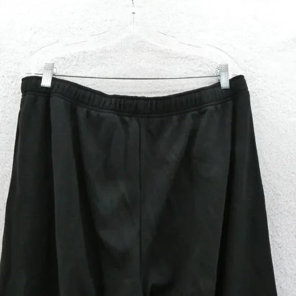 Victorias Secret XL Everyday Fleece Sweatpants Black Jogger Tapered Leg PINK New - Picture 8 of 8